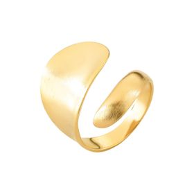 Imagem do produto Anel orgânico ondulado fosco folheado a ouro 18K
