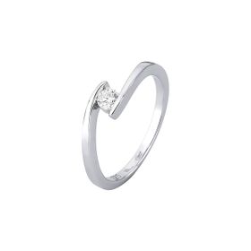 Imagem do produto Anel Moissanite 3.7mm Aro Aberto com Ponto de Luz em Prata 925