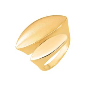 Imagem do produto Anel Aberto Fosco e Liso Folheado a Ouro 18K