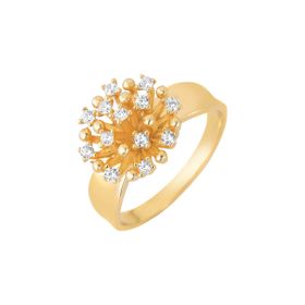 Imagem do produto Anel Chuveirinho de Zircônias Pontos de Luz Folheado a Ouro 18K