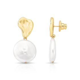 Imagem do produto Brinco Pearl Coin Folheado a Ouro 18K