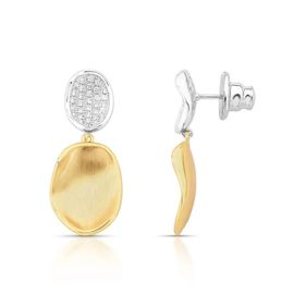 Imagem do produto Brinco Orgânico Glow Zirconia Mix de Banhos Folheado a Ouro 18K