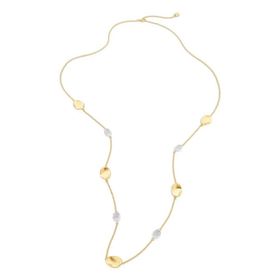 Imagem do produto Colar Longo Orgânico Glow Mix de Banhos com  Zircônia Folheado a Ouro 18K