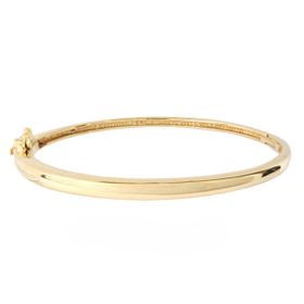 Imagem do produto Pulseira rígida Polida em Prata 925 Folheado a Ouro 18K