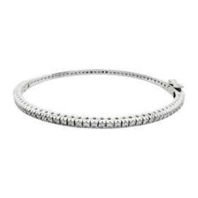 Imagem do produto Pulseira algema riviera cravejada de zircônias em prata 925