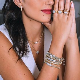 Imagem do produto Pulseira algema riviera cravejada de zircônias em prata 925