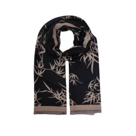Imagem do produto Xale 100% Acrílico Ayla Twings Black Latte 180 X 65 CM