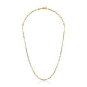 Imagem do produto Colar 40cm Riviera de Zircônia 2mm Folheado a Ouro 18K