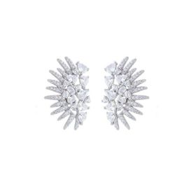 Imagem do produto Brinco Earcuff Cravação com Navetes de Zircônia em Prata 925