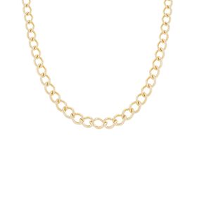Imagem do produto Colar Elos Portuguêses Torcidos Lisos em Prata 925 Folheado a Ouro 18K