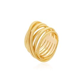 Imagem do produto Anel vários aros vazados Gomos em Prata 925 Folheado a Ouro 18K