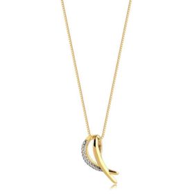 Imagem do produto Colar Pingente Interlaçado com Zircônias Folheado a Ouro 18K