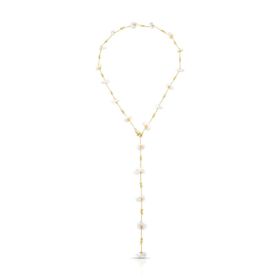 Imagem do produto Colar Gravatinha com Pérolas Branca Folheado a Ouro 18K