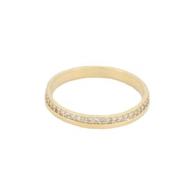 Imagem do produto Anel com Aro Cravejado com Zircônias Pequenas Folheado a Ouro 18K