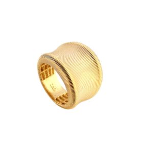 Imagem do produto Anel Côncavo com Aro Trabalhado Folheado a Ouro 18K