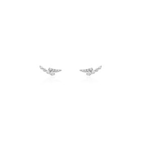 Imagem do produto Brinco Earcuff Pequeno com duas Linhas de Zircônias em Prata 925