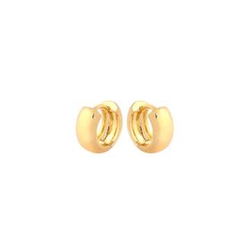 Imagem do produto Brinco M Argola de Click Lisa Folheado a Ouro 18K