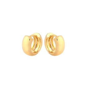 Imagem do produto Brinco P Argola de Click Lisa Folheado a Ouro 18K