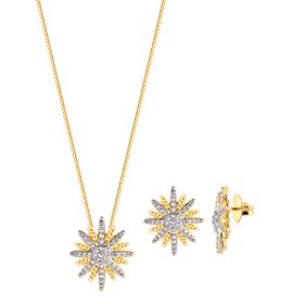 Imagem do produto Colar Stelle Estrela Grande de Zircônias Folheado a Ouro 18K
