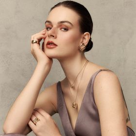Imagem do produto Colar com Círculo Grande Liso Orgânico Folheado a Ouro 18K