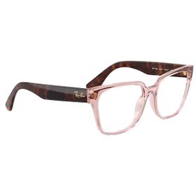 Imagem do produto Óculos de Grau Ray-Ban Optics Polido Rosa Translúcido Injetado