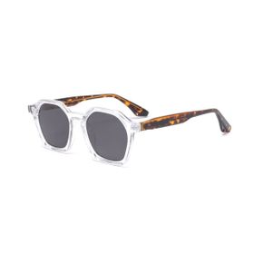 Imagem do produto Óculos Solar Redondo com Haste Havana em Acetato