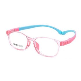 Imagem do produto Óculos Grau Irregular Infantil com Haste Flexível Rosa em Acetato