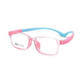 Imagem do produto Óculos Grau Quadrado Infantil com Haste Flexível Rosa em Acetato