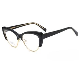 Imagem do produto Óculos Grau Cat-Eye Black & Gold em Acetato