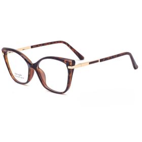 Imagem do produto Óculos Grau Cat-Eye Demi & Gold em Acetato