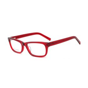 Imagem do produto Óculos Grau Retangular Vermelho em Acetato
