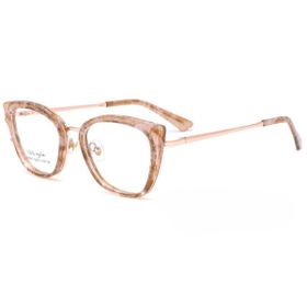 Imagem do produto Óculos Grau Cat-Eye Brown & Gold em Metal