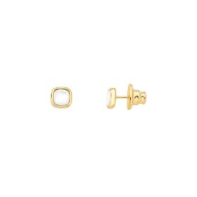 Imagem do produto Brinco Quadrado Madreperola Folheado a Ouro 18K