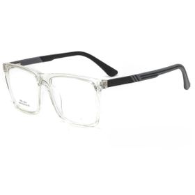 Imagem do produto Óculos Grau Quadrado Clear Gray em Acetato