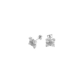 Imagem do produto Brinco Flor de Moissanite 3mm em Prata 925