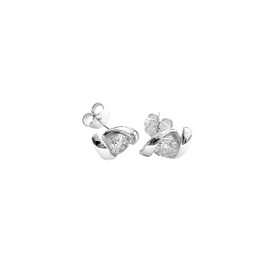 Imagem do produto Brinco Moissanite 6.5mm Ponto de Luz com Design Moderno em Prata 925