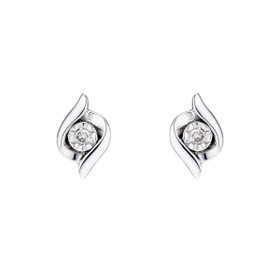 Imagem do produto Brinco Moissanite 6.5mm Ponto de Luz com Design Moderno em Prata 925