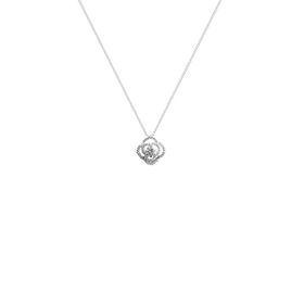 Imagem do produto Colar Moissanite 5mm Flor Cravejada em Pratas 925