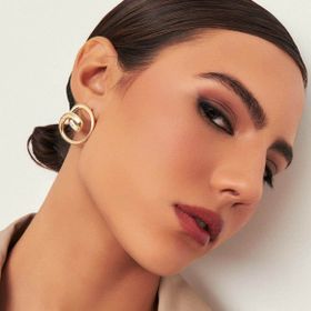 Imagem do produto Brinco Ondulado Liso Folheado a Ouro 18K