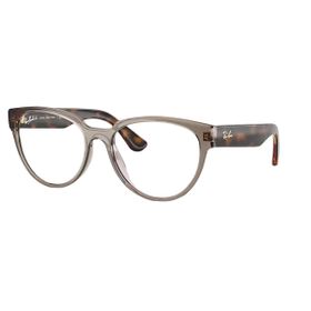 Imagem do produto Óculos Grau Ray-Ban Oval Polido Caramelo Translúcido Injetado