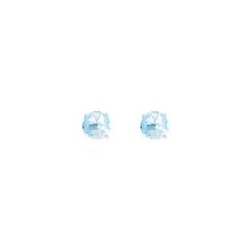Imagem do produto Brinco Redondo Zircônia Aqua 8mm Prata 925