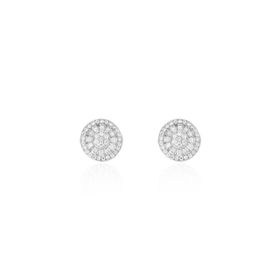 Imagem do produto Brinco Moissanite 2mm Navetes e Cravação na Volta em Prata 925