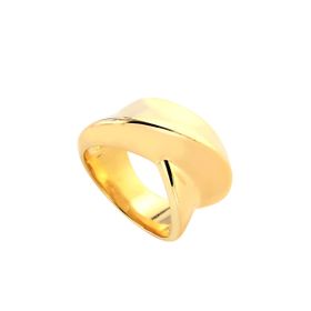 Imagem do produto Anel Aro Entrelaçado Liso Folheado a Ouro 18K