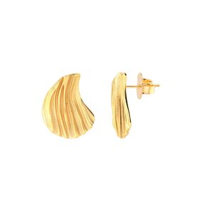 Imagem do produto Brinco Folha Orgânico Pequeno Folheado a Ouro 18K