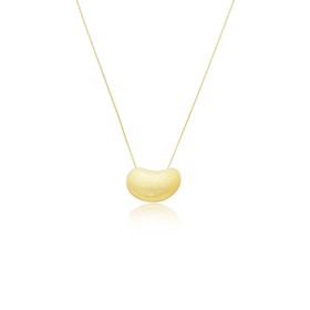 Imagem do produto Colar Malha Veneziana com Pingente Grande Liso Folheado a Ouro 18K
