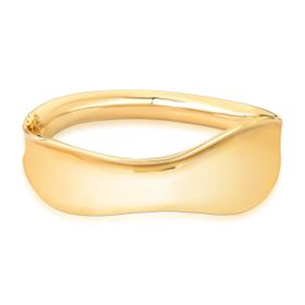 Imagem do produto Pulseira Bracelete Ondulado Folheado a Ouro 18K