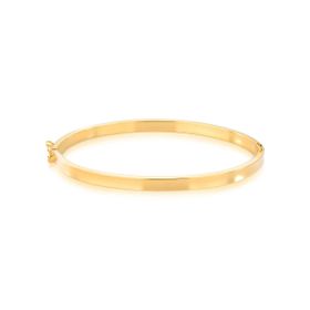 Imagem do produto Pulseira Bracelete Rígido Dobradiça Folheado a Ouro 18K