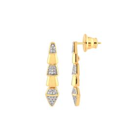 Imagem do produto Brinco Longo Articulado com Design de Cobra Folheado a Ouro 18K