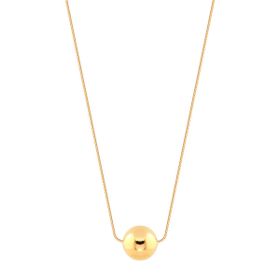 Imagem do produto Colar Esfera Lisa Pendente Folheado a Ouro 18K