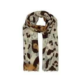 Imagem do produto Xale 100% Poliéster Animal Print Onça Marrom 180X90 CM